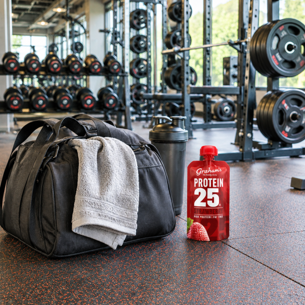 Protein Strawberry Yoghurt Pouch 200g